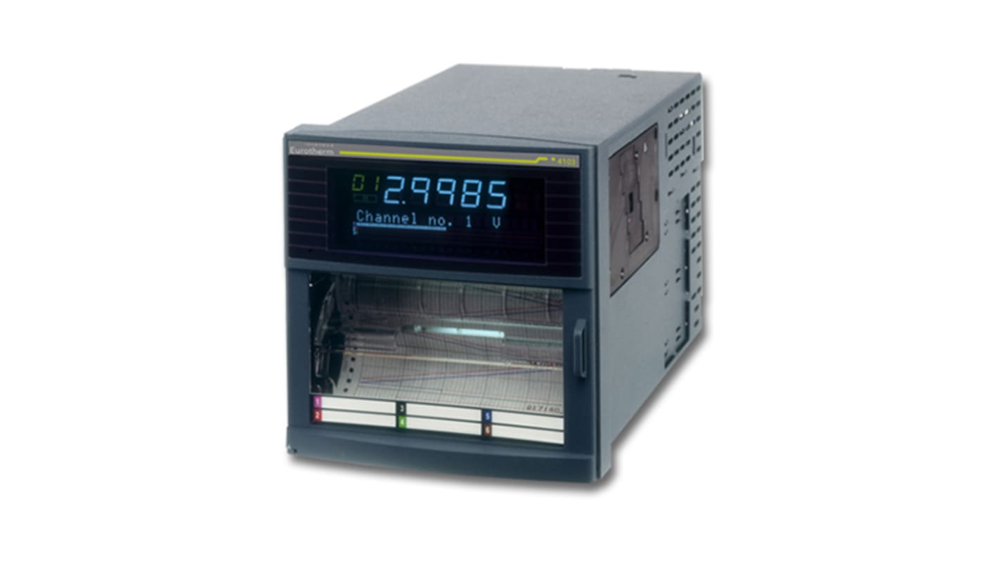 Eurotherm 4103M, 6 Input Channels, 2 → 4, 4 → 16 Output Channels, Strip Chart Recorder Measures