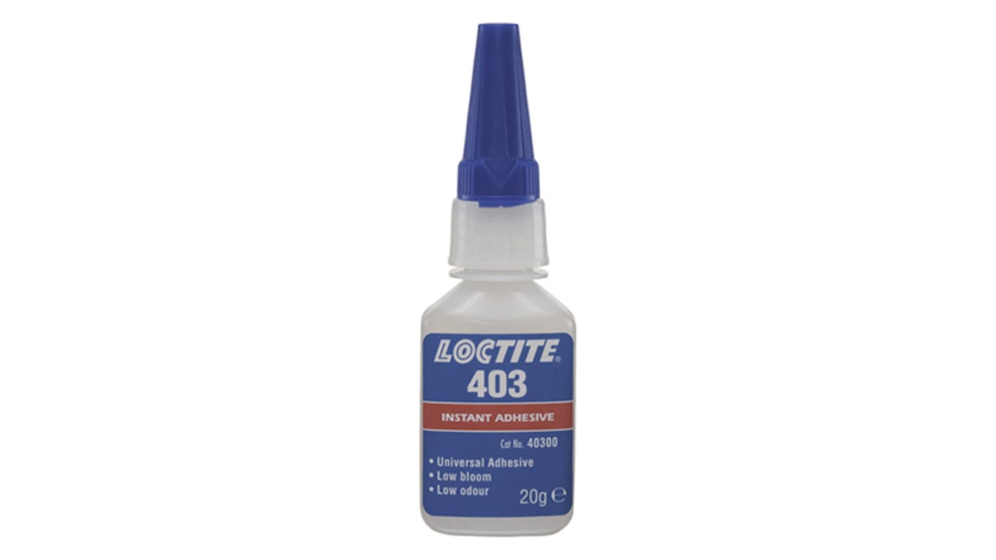 Loctite 403 Sekundenkleber Cyanacrylat Flüssig transparent, Flasche 20 g