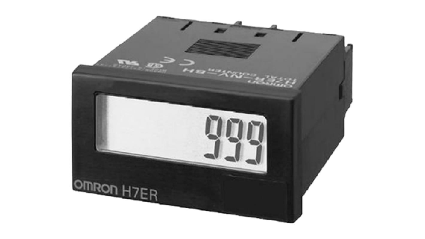Omron カウンタ LCD 1kHz 4 パネル取り付け H7ERシリーズ H7ER-N-B