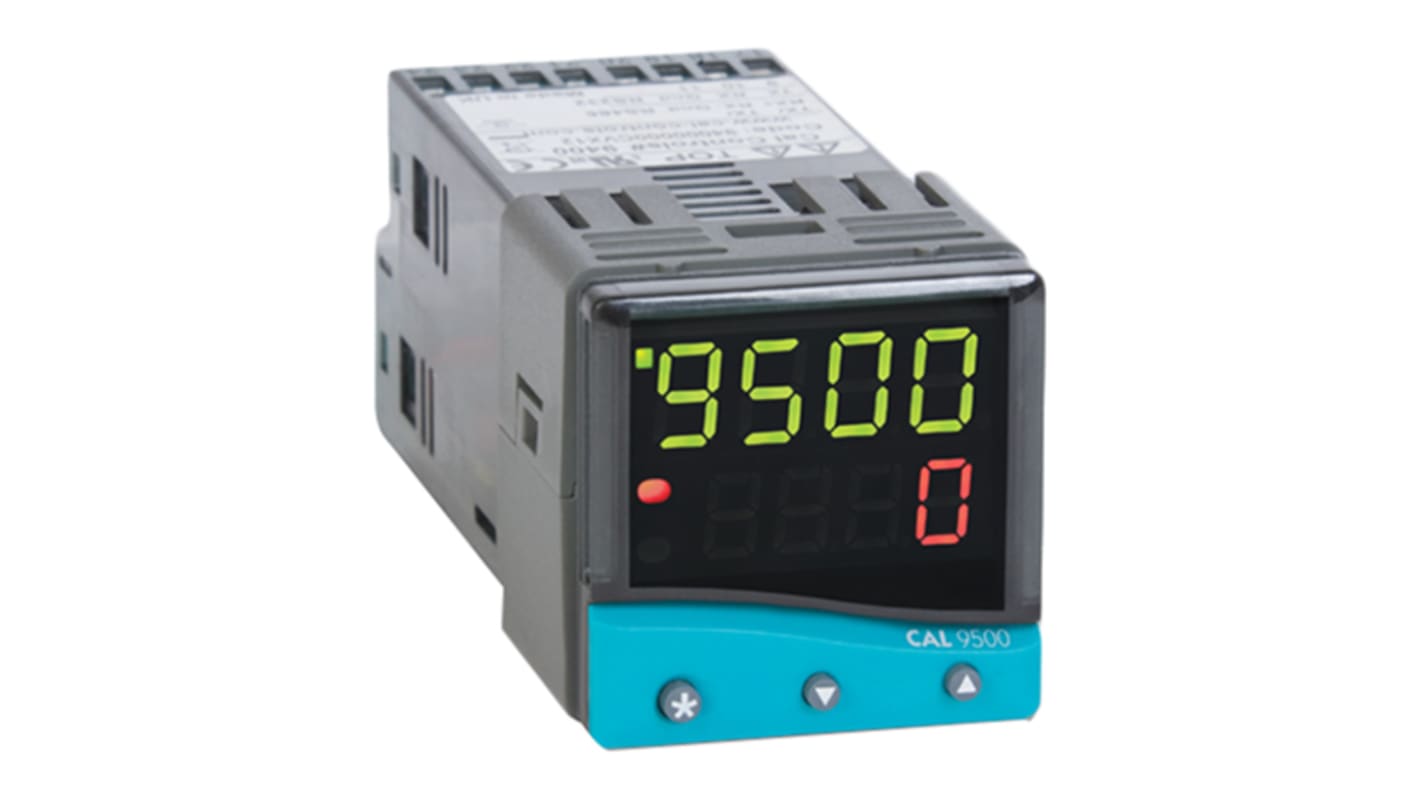 CAL PID temperaturregulator med 2 Relæ Udgange, Størrelse: 48 x 48 (1/16 DIN)mm, 100 → 240 V ac