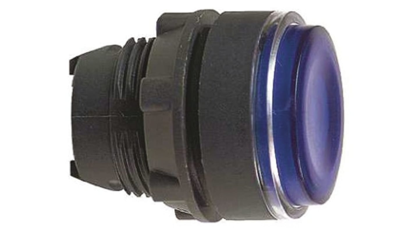 Schneider Electric Harmony XB5 Series Blue Illuminated Momentary Push Button Head, 22mm Cutout, IP66, IP67, IP69K