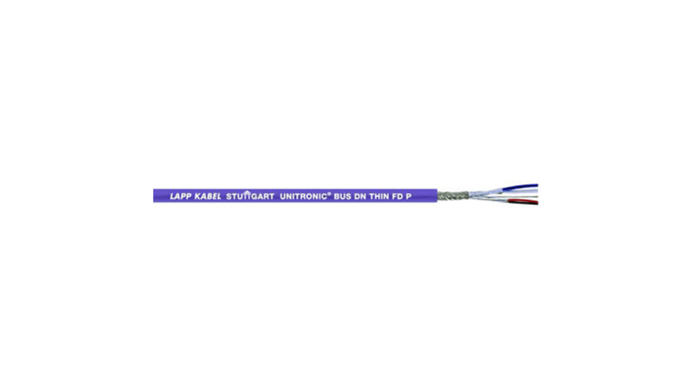 Lapp UNITRONIC BUS PB Adatkábel 2 magos 0,64 mm², 250 V, Árnyékolt, PVC köpeny, külső Ø: 7.8mm, 100m