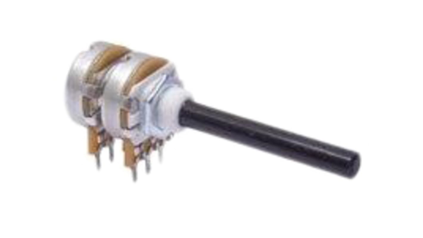 Radiohm POTM, Tafelmontage  Dreh Potentiometer 4.7kΩ ±20% / 0.4W / 2 Ausbrüche, Schaft-Ø 6 mm