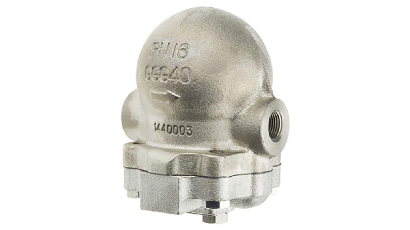 Spirax Sarco 4.5 bar Stainless Steel Ball Float Steam Trap, 1/2 in BSP