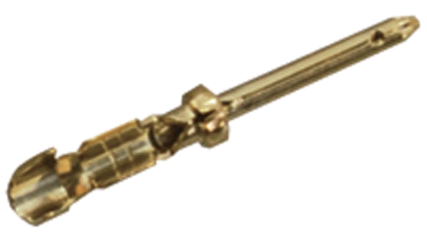 JAE, D/C-20 Series, Male Crimp D-sub Connector Contact, Gold Pin, 24 → 22 AWG