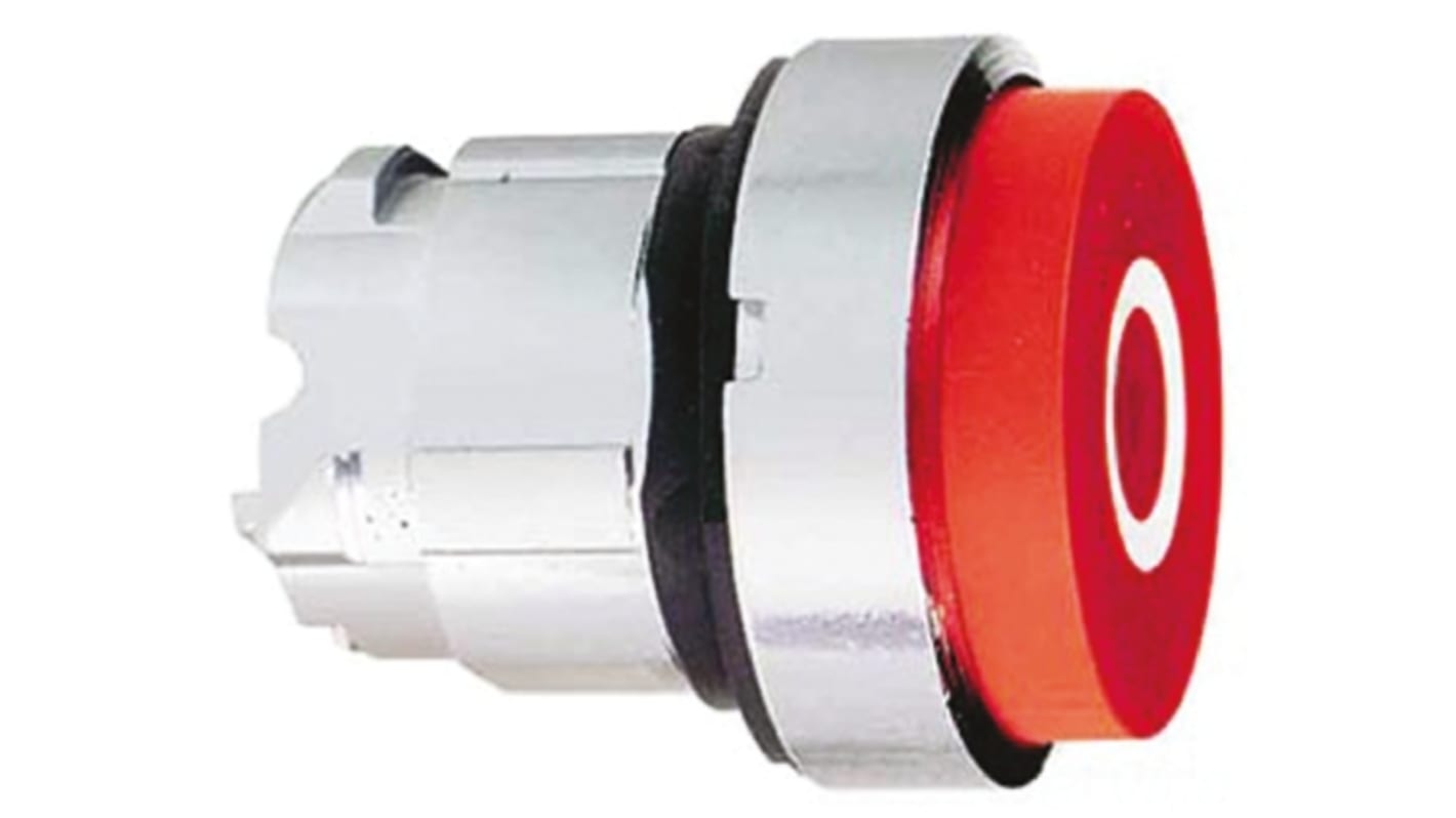 Schneider Electric Harmony XB4 Series Red Spring Return Push Button Head, 22mm Cutout, IP66, IP67, IP69K