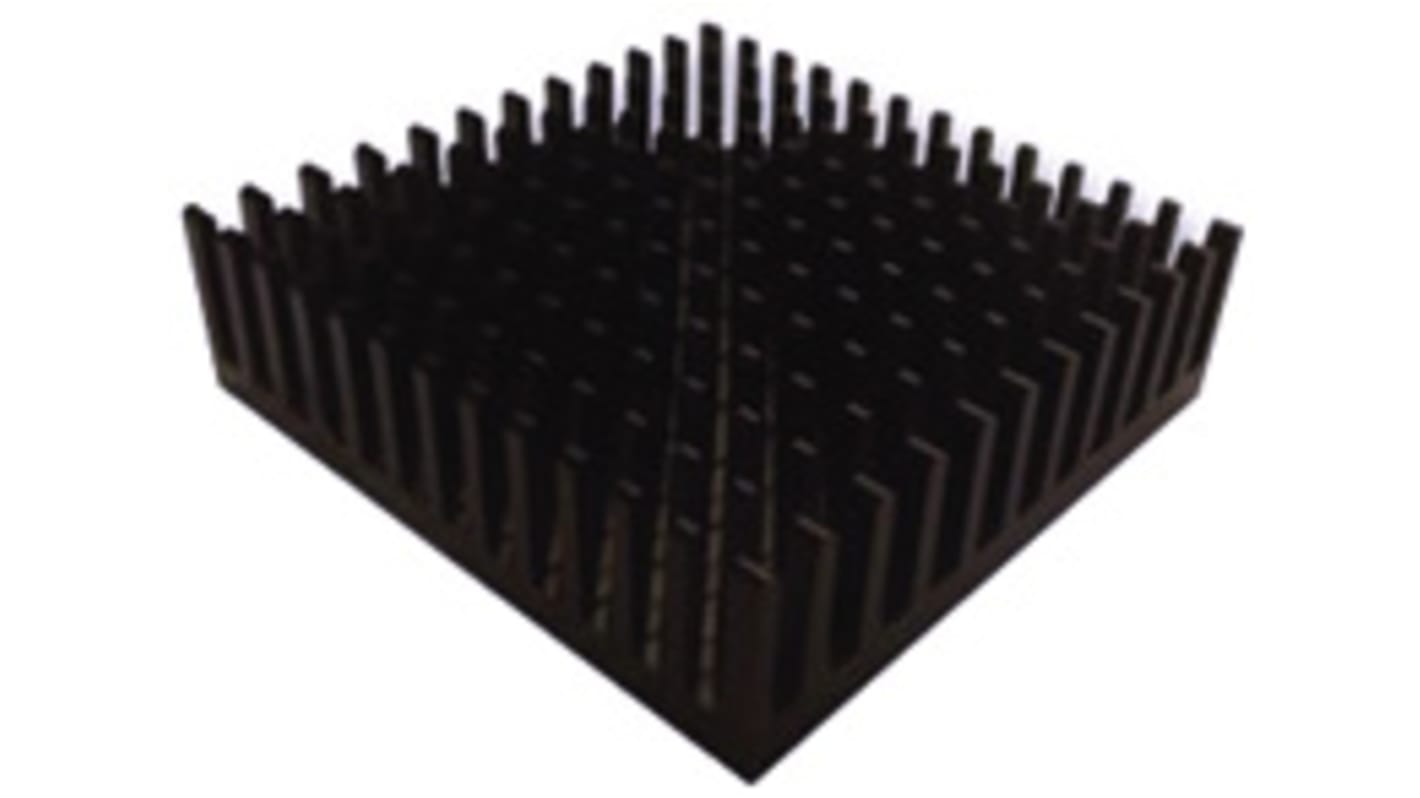 Heatsink, Universal Square Alu, 9K/W, 43.6 x 43.6 x 12.3mm, Adhesive Foil, Conductive Foil