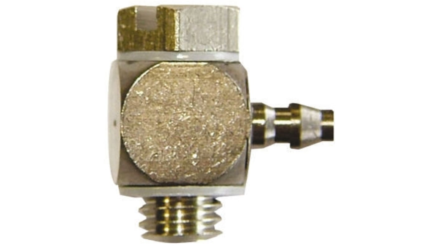 SMC M Series Elbow Threaded Adaptor, M5 Male to Barbed 4 mm, Threaded-to-Tube Connection Style