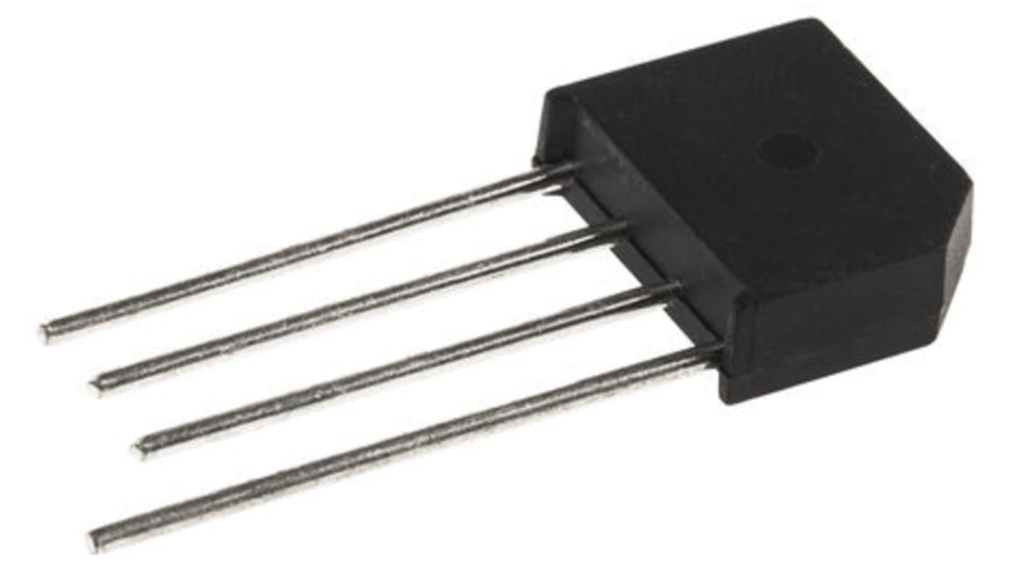 Taiwan Semiconductor Brückengleichrichter, 1-phasig 4A 1000V THT 1.1V KBL 4-Pin 10μA