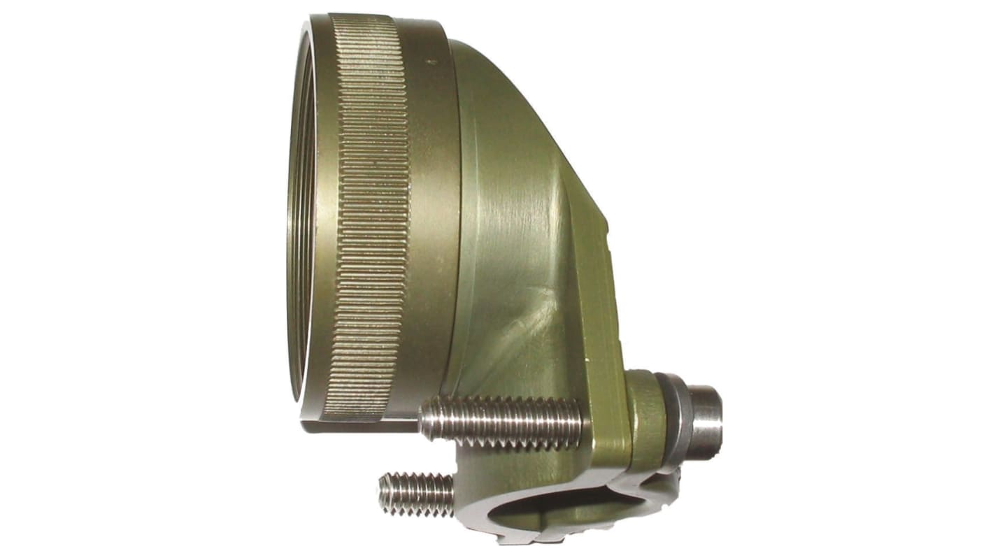 Amphenol, BS1Size 14 Right Angle Circular Connector Backshell With Strain Relief, For Use With Group N Connector