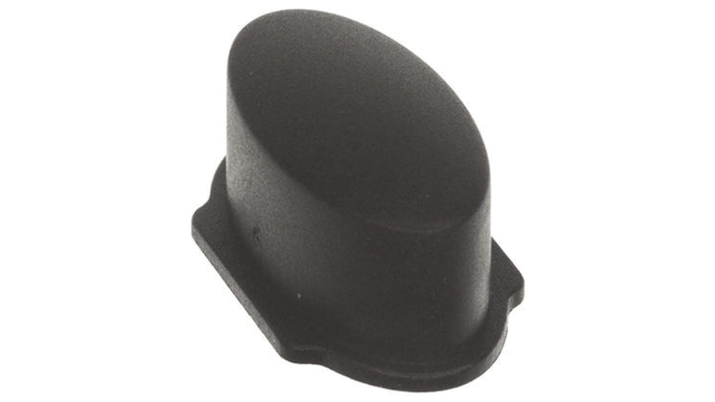 Tapa de botón pulsador, Color Negro, para uso con Interruptor de botón pulsador de la serie 3F