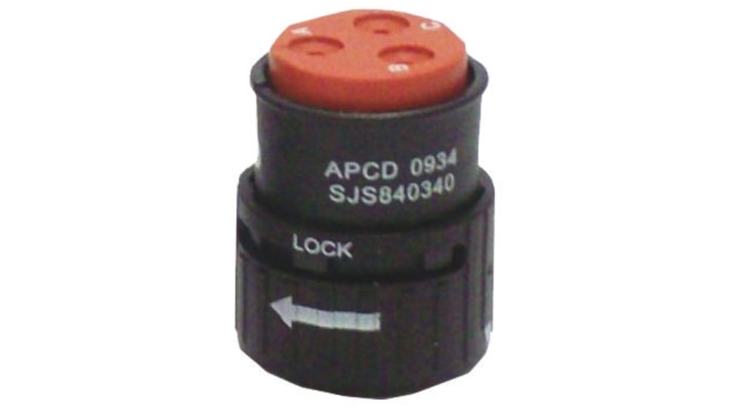 Amphenol PCD US Circular Connector, 2 Contacts, In-line, Plug, Male, Luminus QuickConnect Series