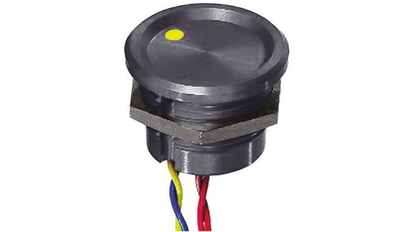 APEM Illuminated Piezo Switch, Momentary, Pulse, SPST, IP68, Wire Lead, 200 mA @ 24 V dc, -40 → +75°C