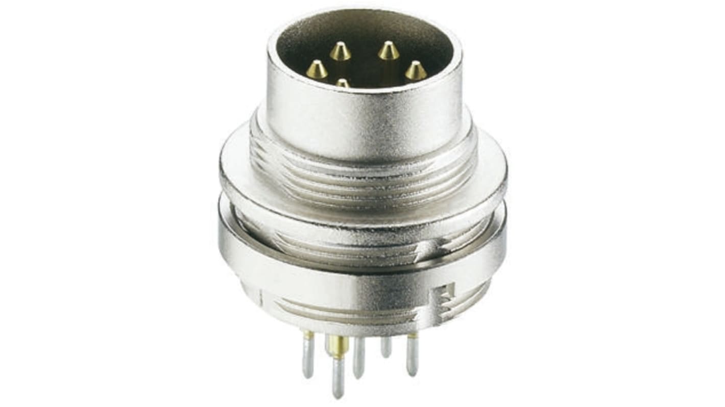 Lumberg DIN-Stecker Gerade 4-polig, 250 V ac / 5A IP68, Lötanschluss Wandmontage