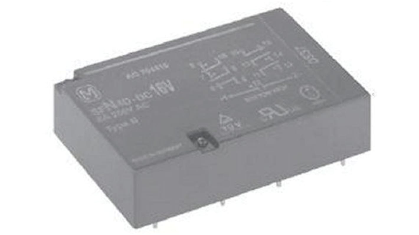 Panasonic PCB Mount Force Guided Relay, 12V dc Coil Voltage, 6 Pole, 4PST, DPST