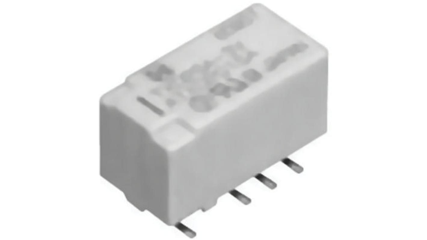 Relé de señal con enclavamiento Panasonic, DPDT, 12V dc, 7,5 A dc, 7,5 A ac, montaje en PCB, para Control de temperatura