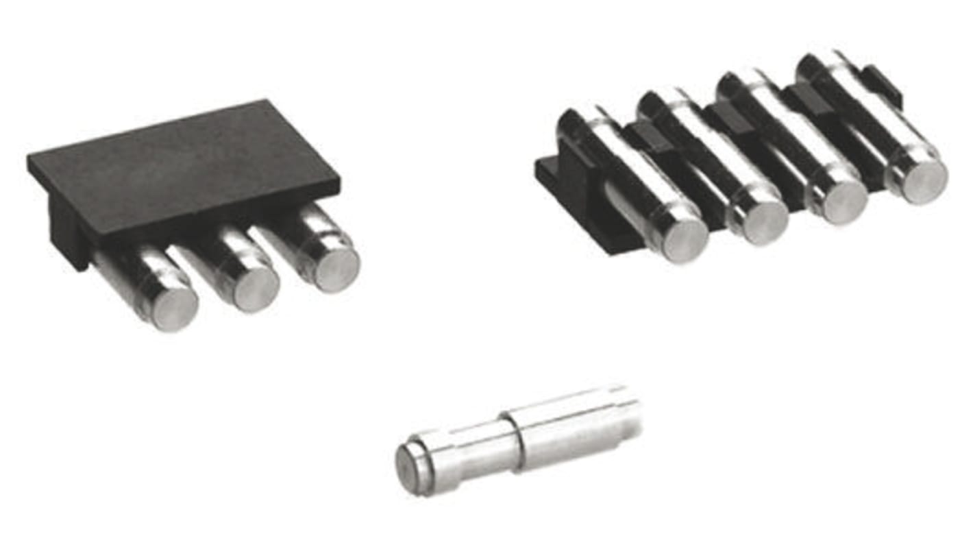 Preci-Dip Right Angle Surface Mount Multiway Connector, 3 Contact(s), 2.54mm Pitch, 1 Row(s), Shrouded