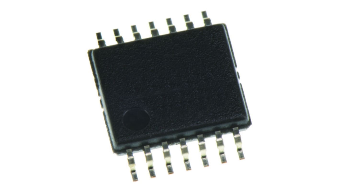 Texas Instruments SN74HC126PWT Quad-Channel Buffer & Line Driver, 3-State, 14-Pin TSSOP