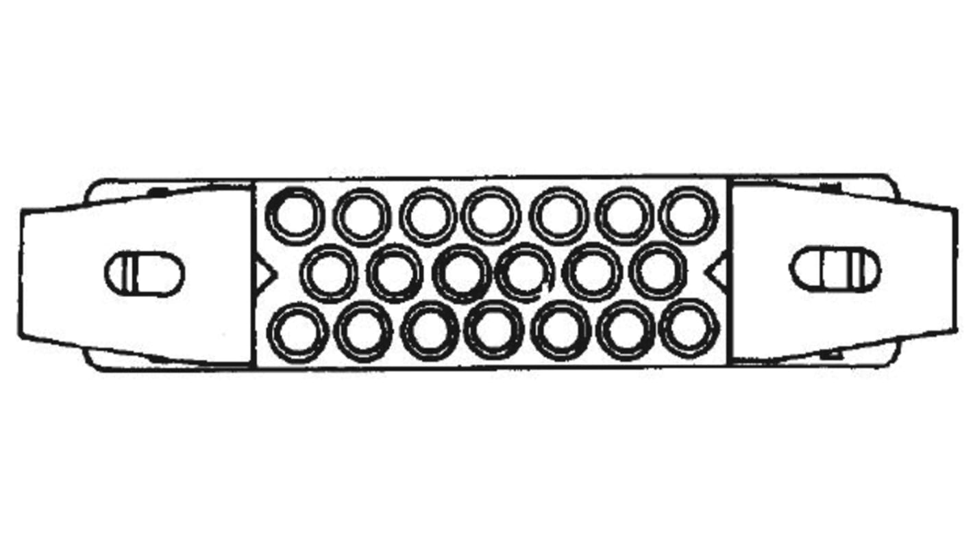 TE Connectivity 20-Way Earth Terminal Block