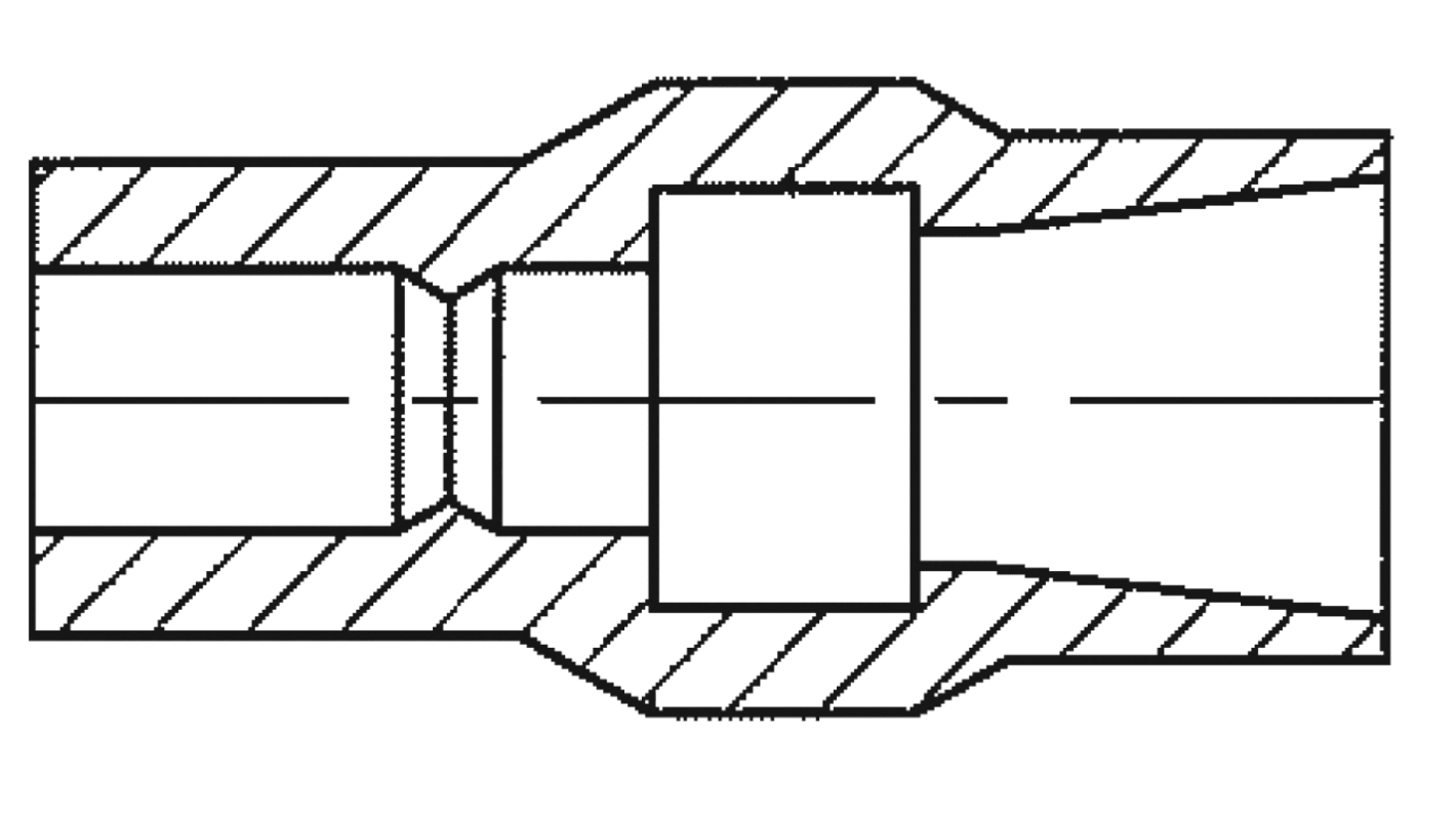 TE Connectivity PVC Crimp Terminal Housing, Natural