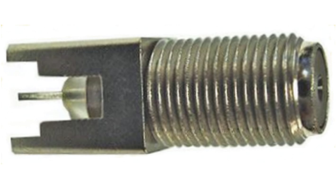 Konektor typu F, Samice, Průchozí otvorpřímý izolace pájením, obklad těla: Nikl