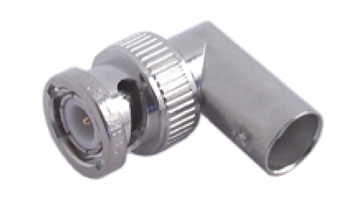 Huber+Suhner Right Angle 50Ω RF Adapter BNC Plug to BNC Socket 4GHz