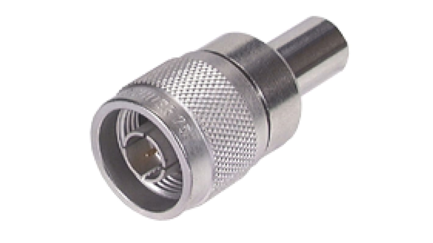 Terminador de RF Huber+Suhner 65_N-75-0-11/133_NE, Macho, Recto, 75Ω, 0 → 1.3GHz, No, 1W, Bronce blanco