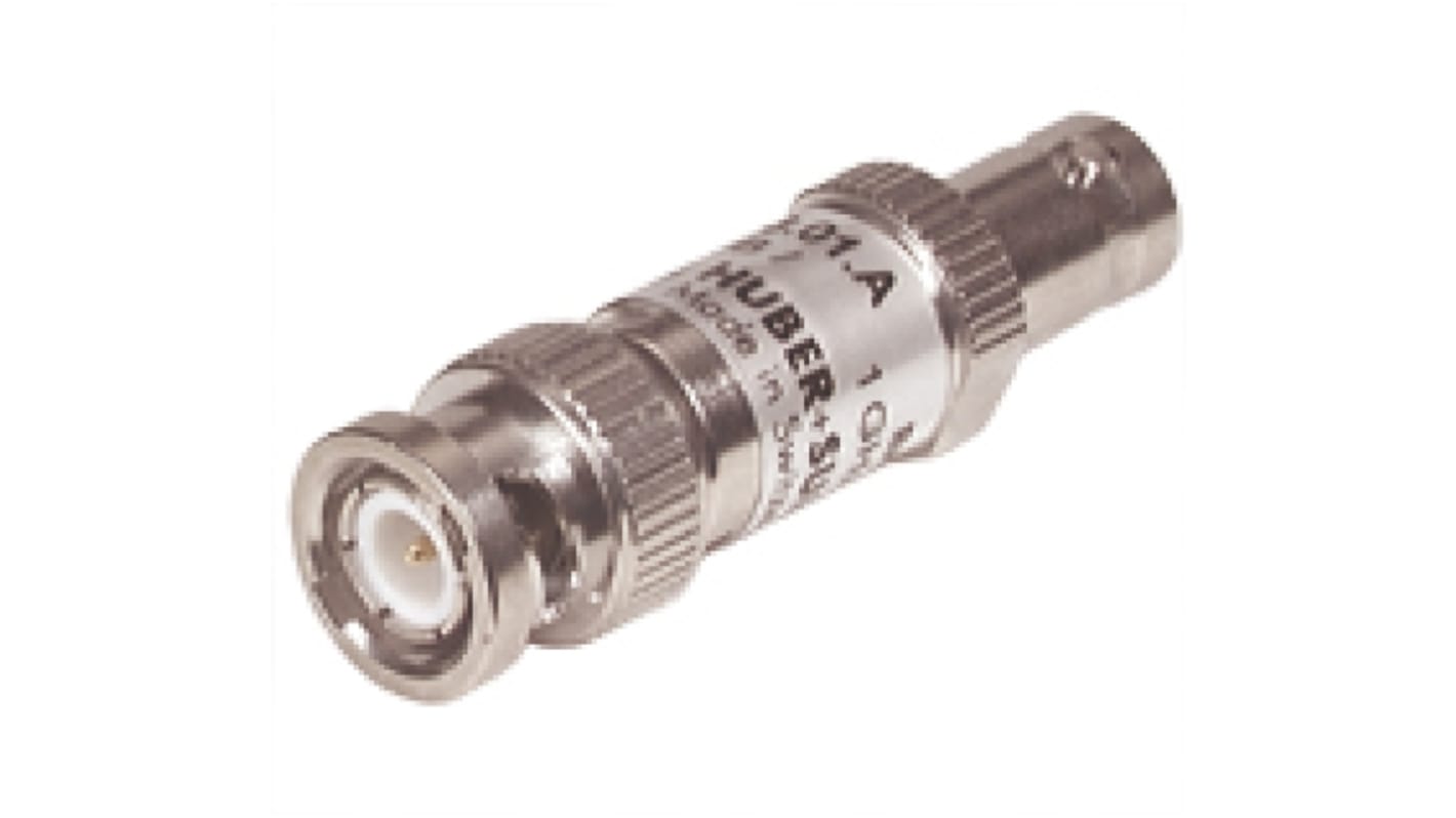 Huber+Suhner HF Dämpfungsglied, BNC Stecker - BNC Buchse, 0.4 dB, 6 dB, 50Ω, DC → 1GHz