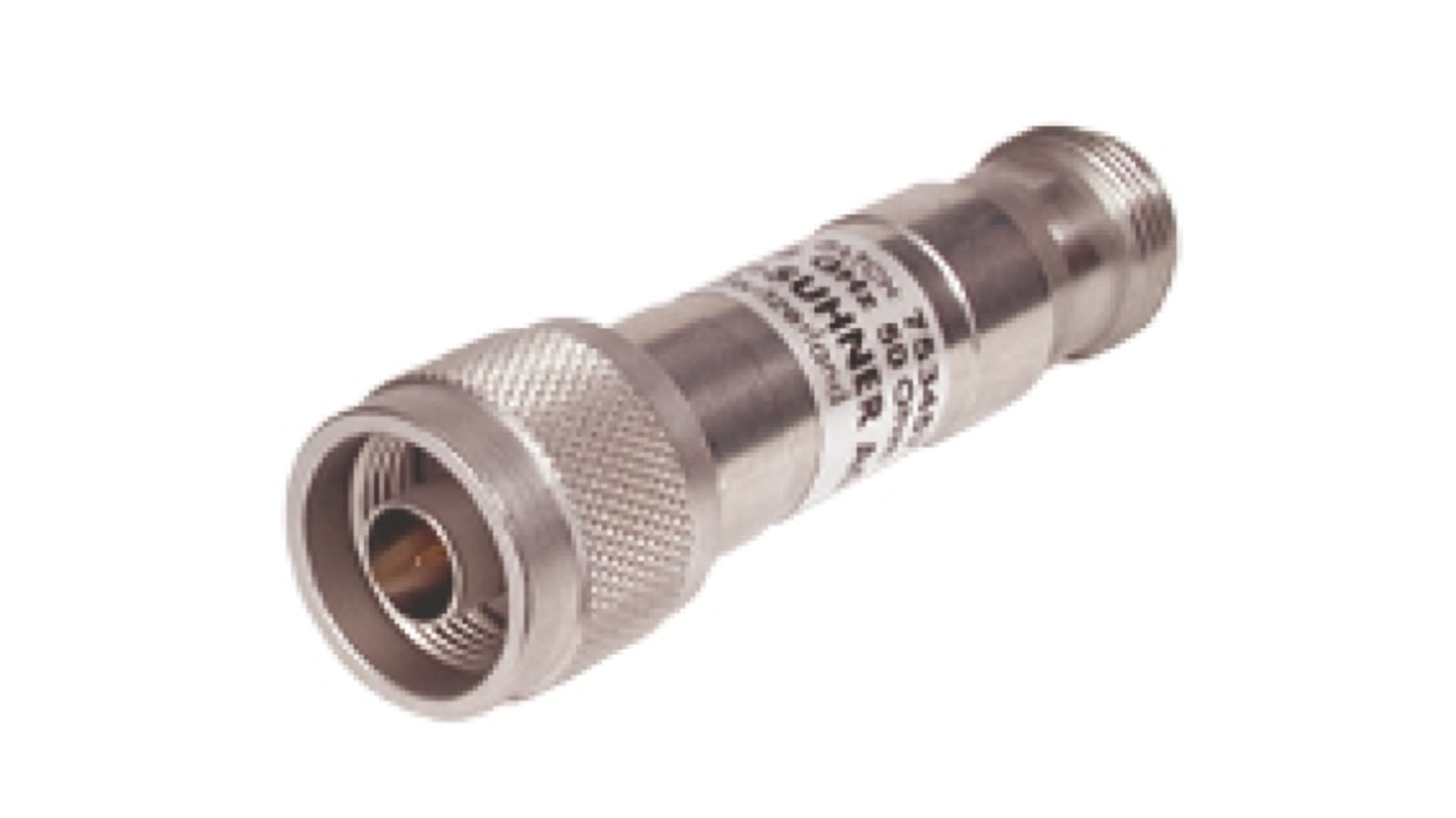 Huber+Suhner HF Dämpfungsglied, N Stecker - N Buchse, 1.5 dB, 30 dB, 50Ω, 18GHz