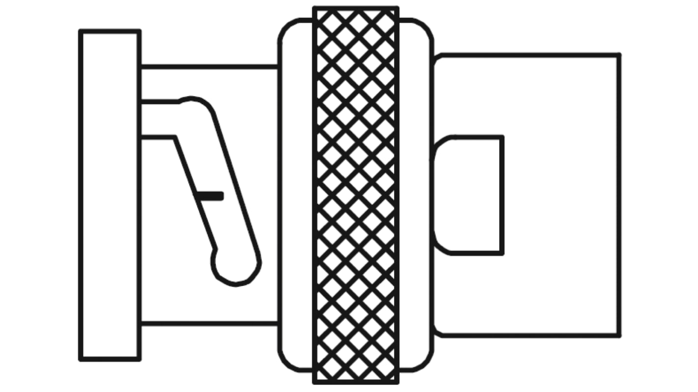 Conector coaxial TE Connectivity RBD-75-M-00, Macho, Recto, Impedancia 75Ω, Montaje de Cable, Terminación de Soldador,