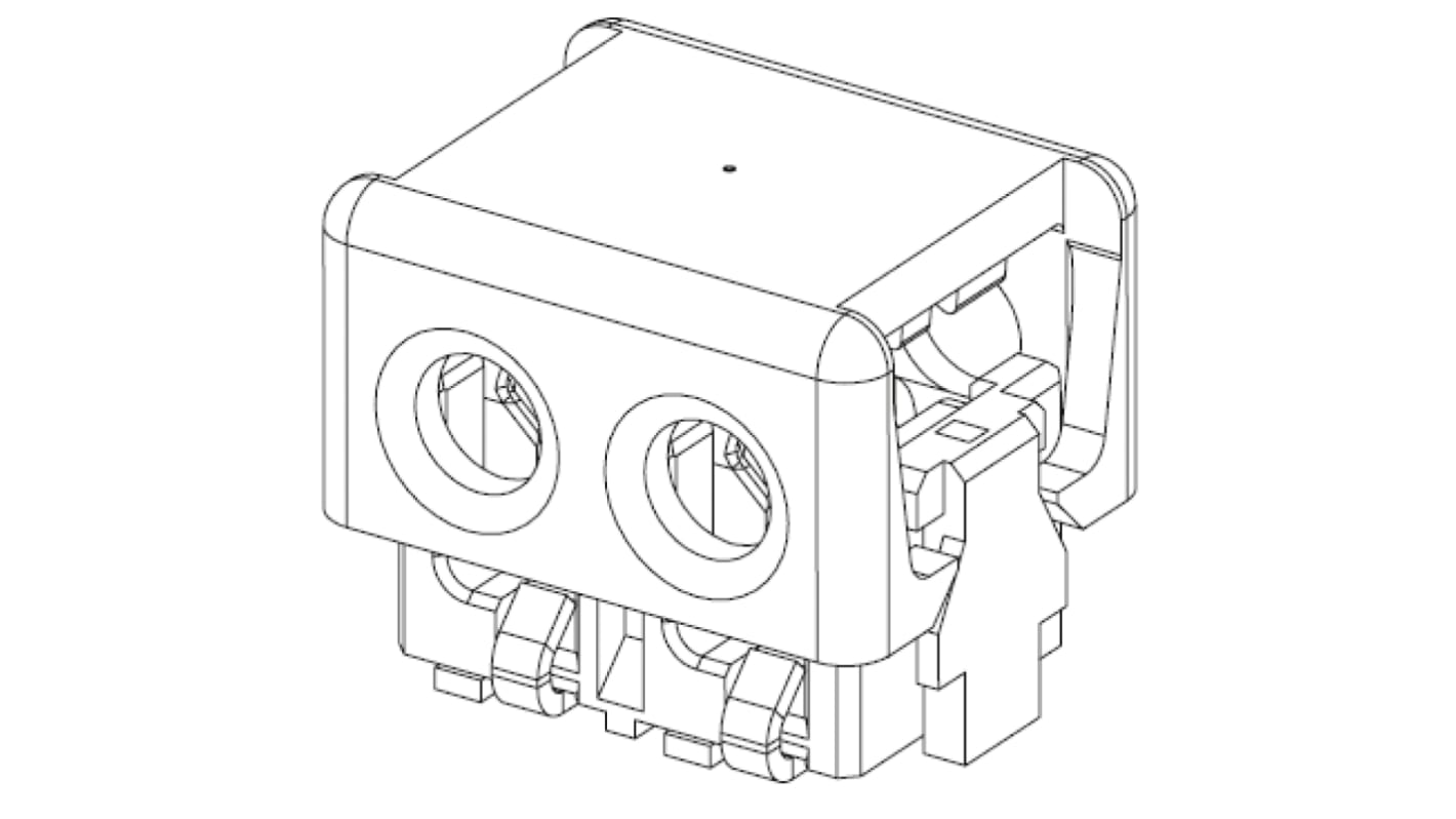 TE Connectivity 4-Way IDC Connector Socket for Surface Mount, 1-Row