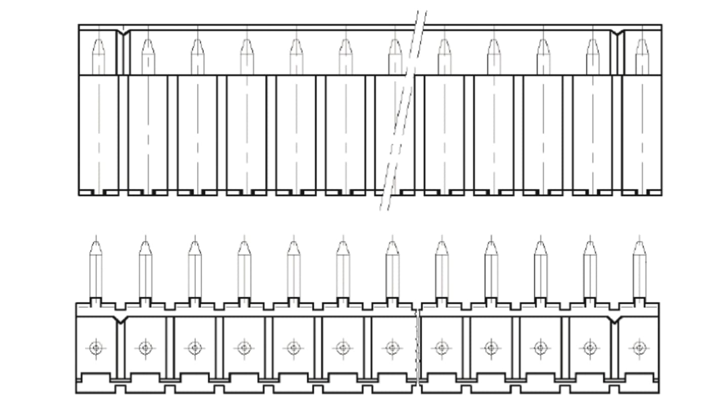 TE Connectivity AMP-QUICK STLEI Series Right Angle PCB Header, 2 Contact(s), 2.54mm Pitch, 1 Row(s), Shrouded