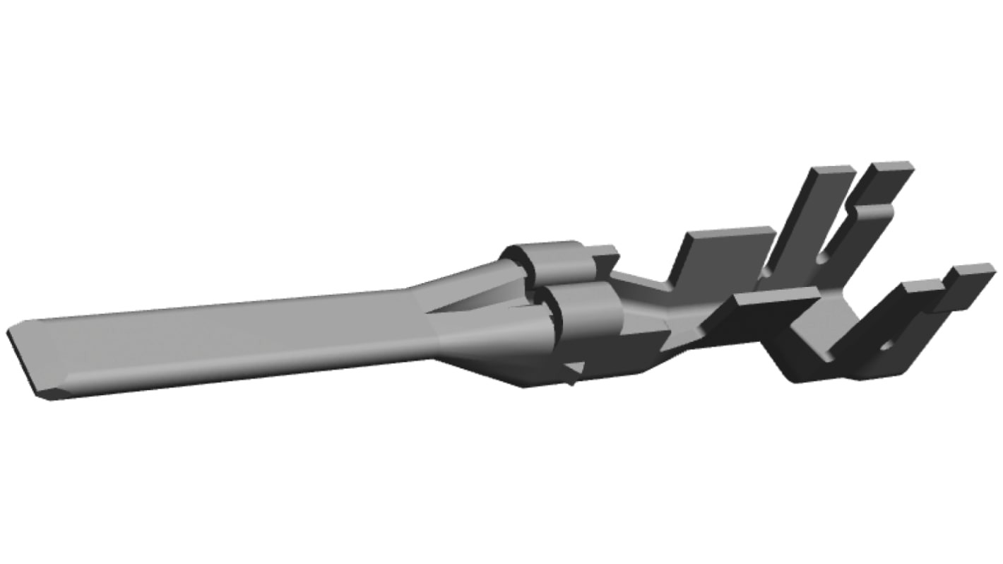 TE Connectivity Power Double Lock Series Male Crimp Terminal, 26AWG Min, 22AWG Max