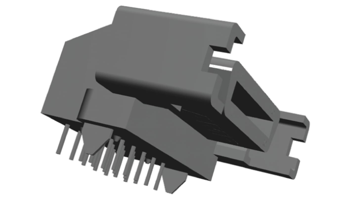 TE Connectivity Female 20 Pin Right Angle Through Hole SCSI Connector 2.54mm Pitch, Solder