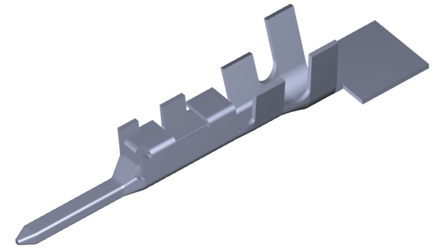 TE Connectivity Dynamic 1000 Series Male Crimp Terminal, 28AWG Min, 22AWG Max