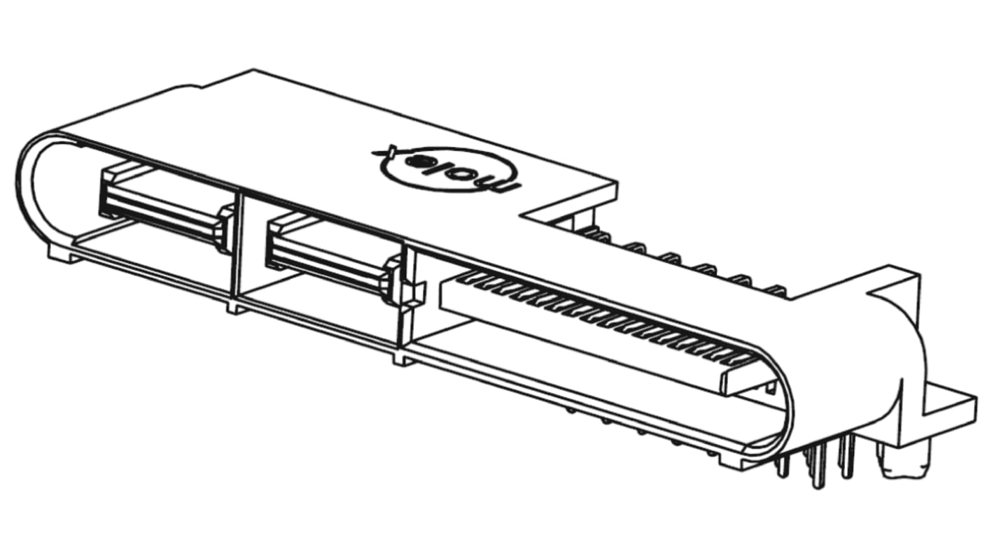 File di contatti PCB Molex, 28 vie, passo 1.27mm