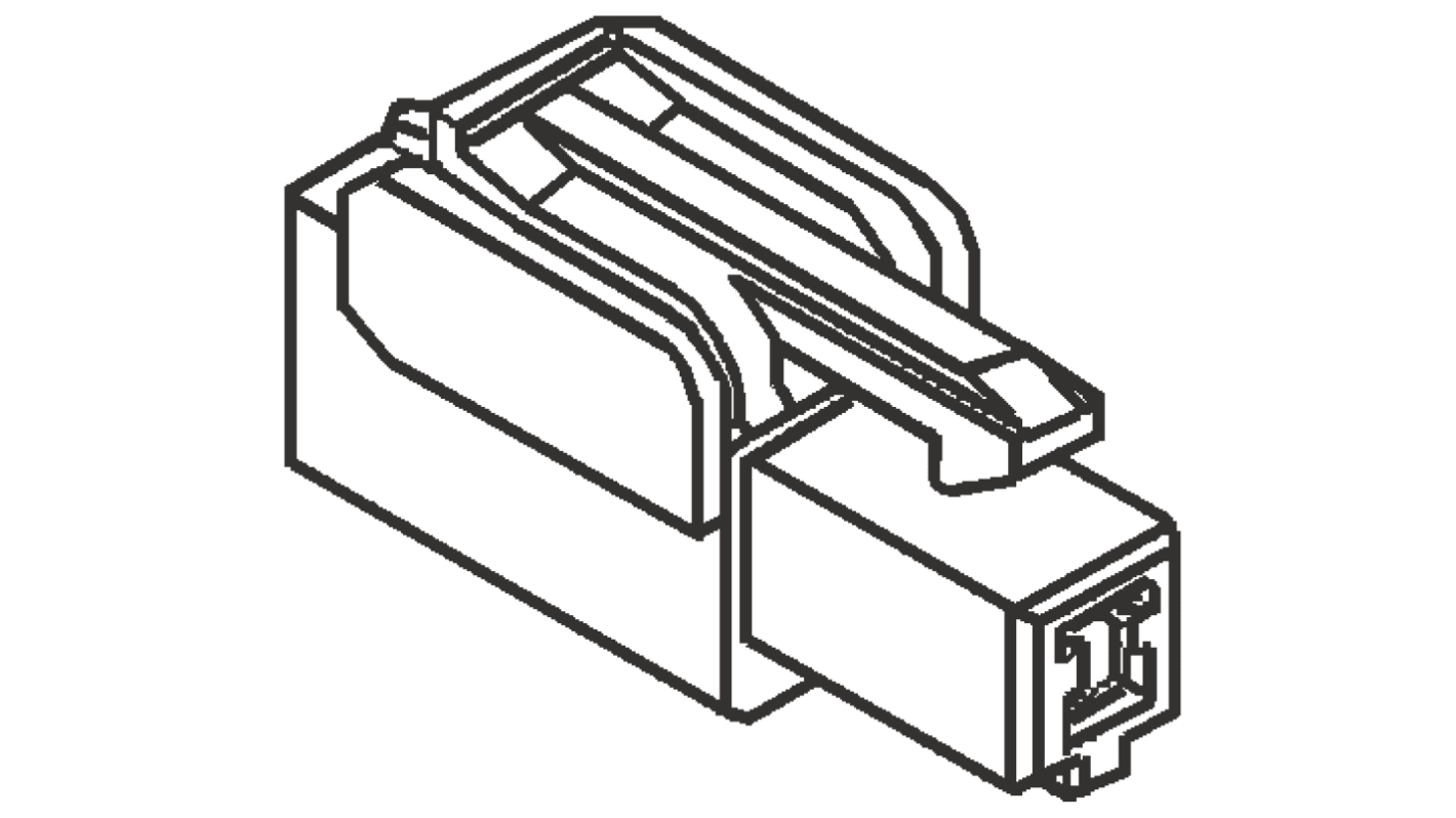 Corpo connettore automotive Molex Maschio, 3 vie, 1 fila, passo 7.3mm