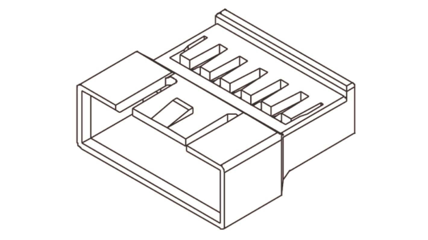 Corpo connettore automotive Molex Maschio, 2 vie, 1 fila, passo 2.5mm