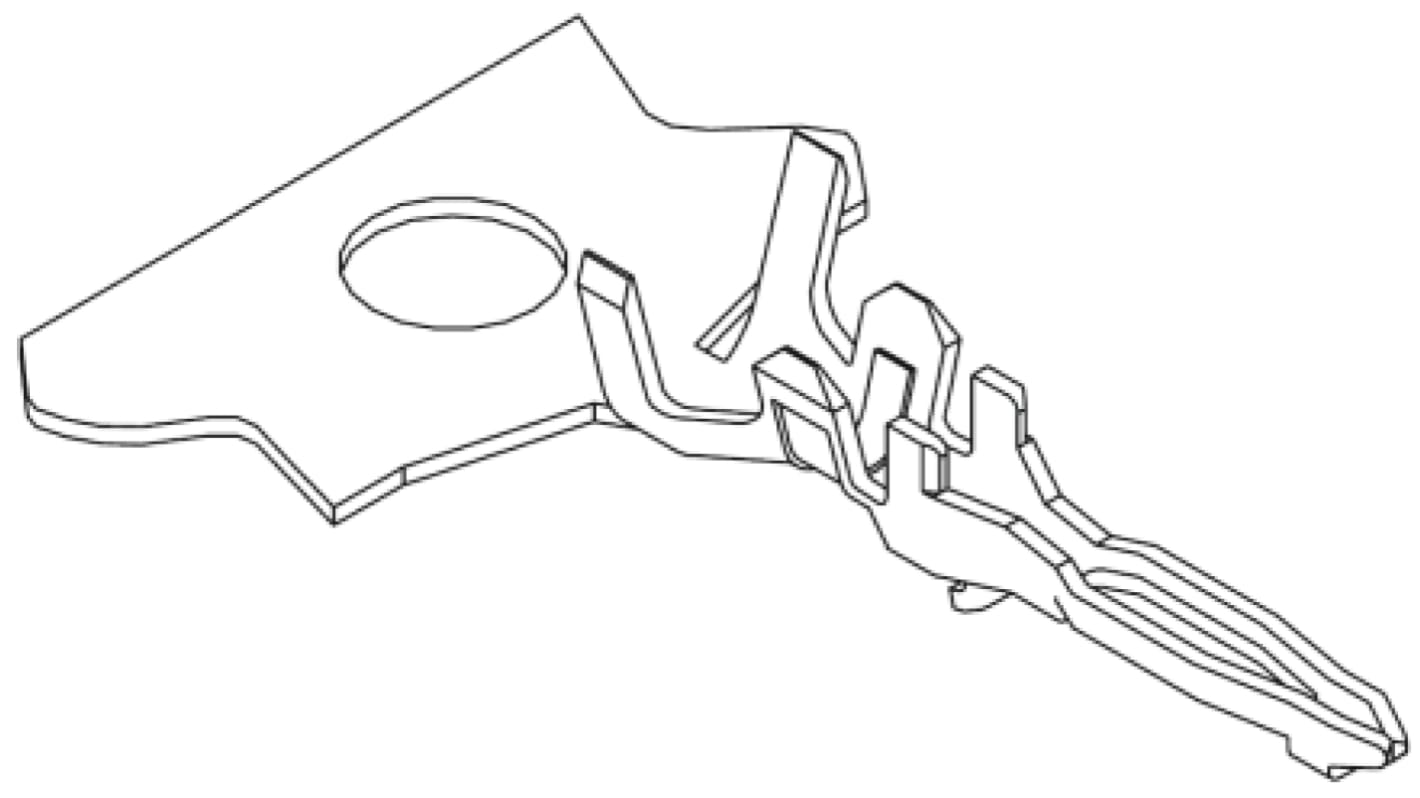 Contacto de crimpado macho Molex serie Board-In 50034, de Bronce Fosforado, sección máx. 26AWG, 0.1mm²