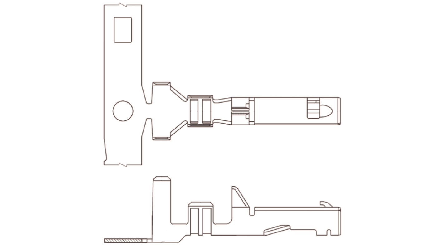 Molex CP-6.5 Crimp-Anschlussklemme für CP-6.5-Steckverbindergehäuse, Buchse, 0.8mm² / 1.3mm², Zinn Crimpanschluss