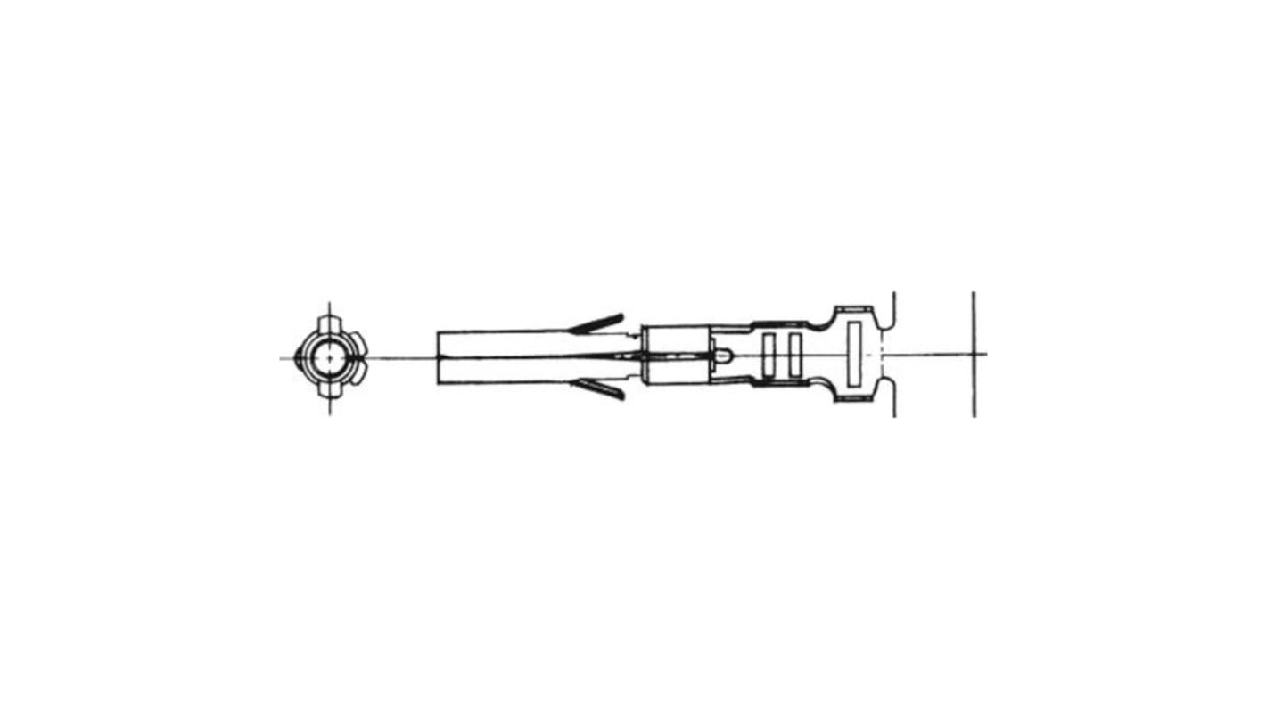 Molex Female Crimp Terminal, 24AWG Min, 18AWG Max