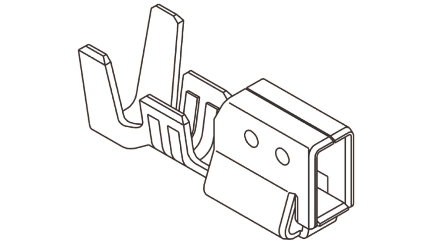 Terminale a crimpare Molex Femmina, 18AWG → 24AWG