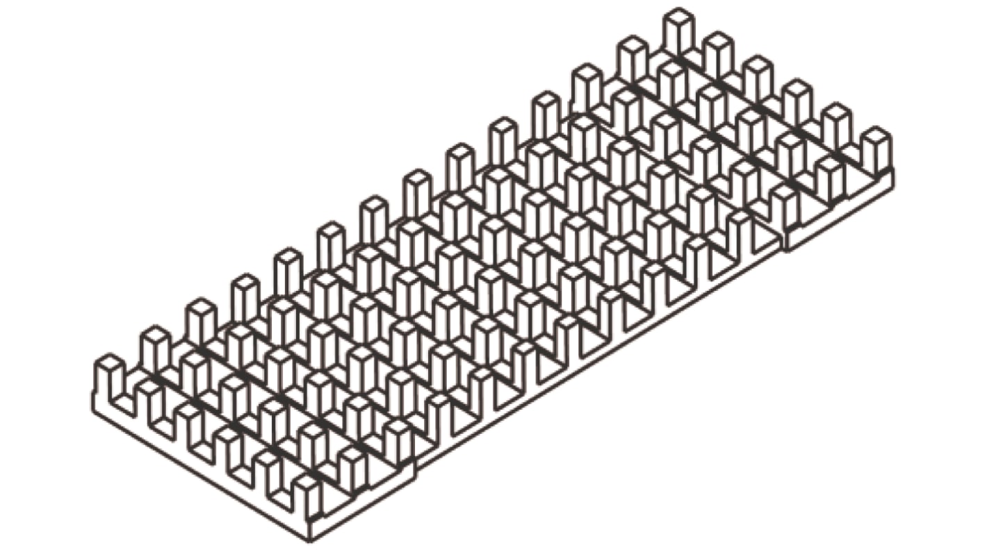 QSFP+ cage 1X1 Heat Sink