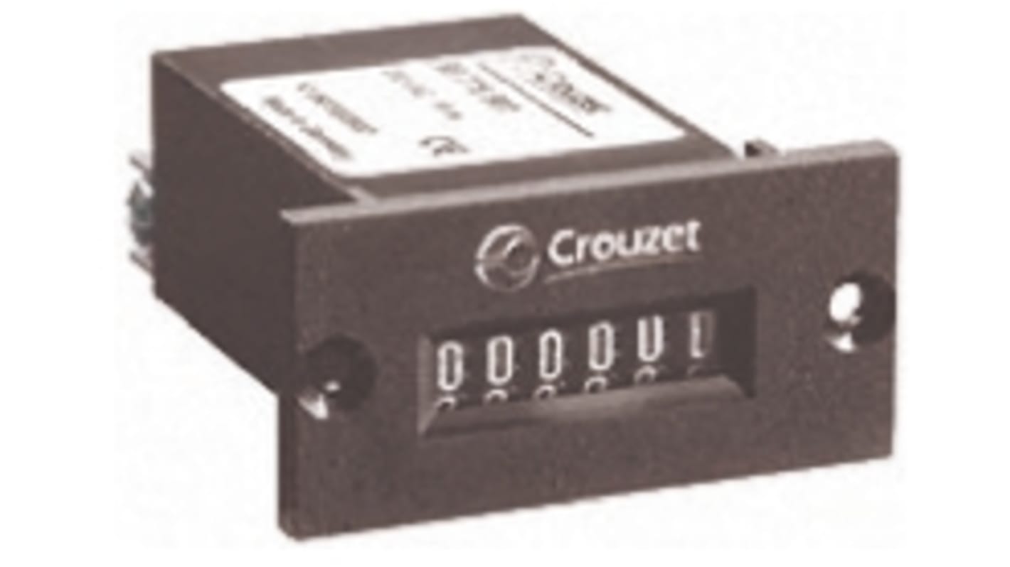 Compteur Crouzet CIM36 Heures 230 V c.a. Mécanique 5 digits