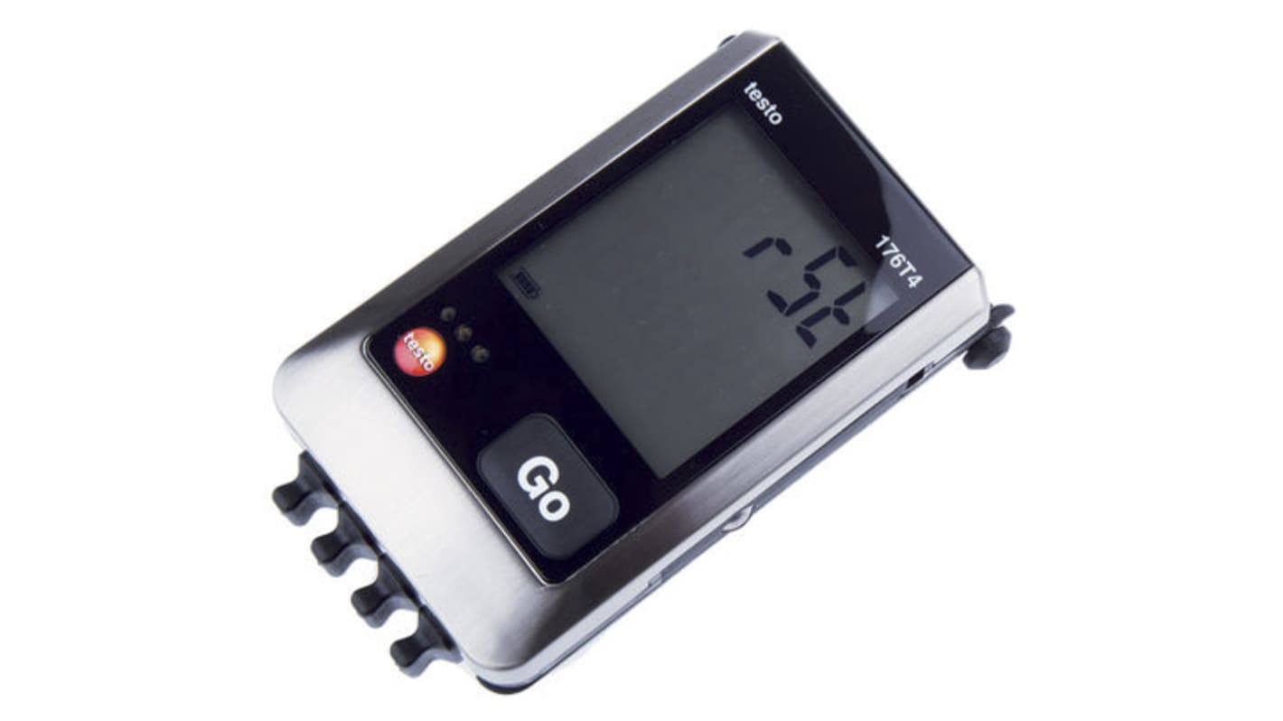 Testo Datalogger med J, K, T, Termoelement føler 4 Input kanaler