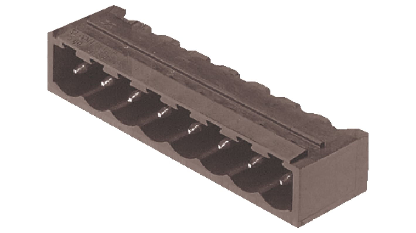 Weidmüller 5.08mm Pitch 2 Way Right Angle Pluggable Terminal Block, Header, Through Hole, Solder Termination