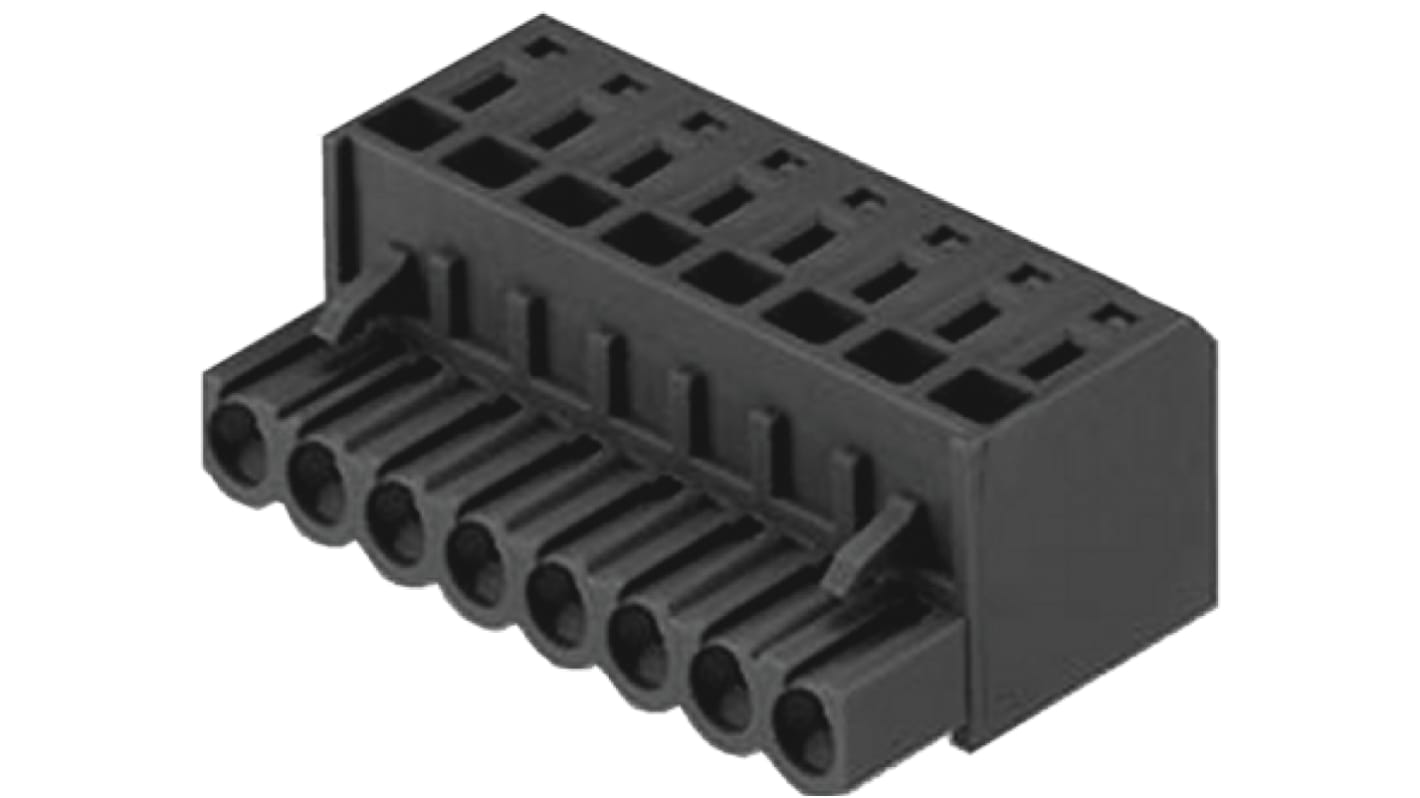 Weidmüller BL Series PCB Terminal Block, 5.08mm Pitch, Cable Mount, Crimp Termination