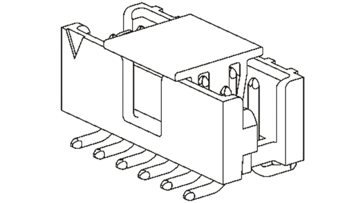 Connettore IDC 3M Maschio, 6 vie, 2 file, passo 2mm, Montaggio superficiale