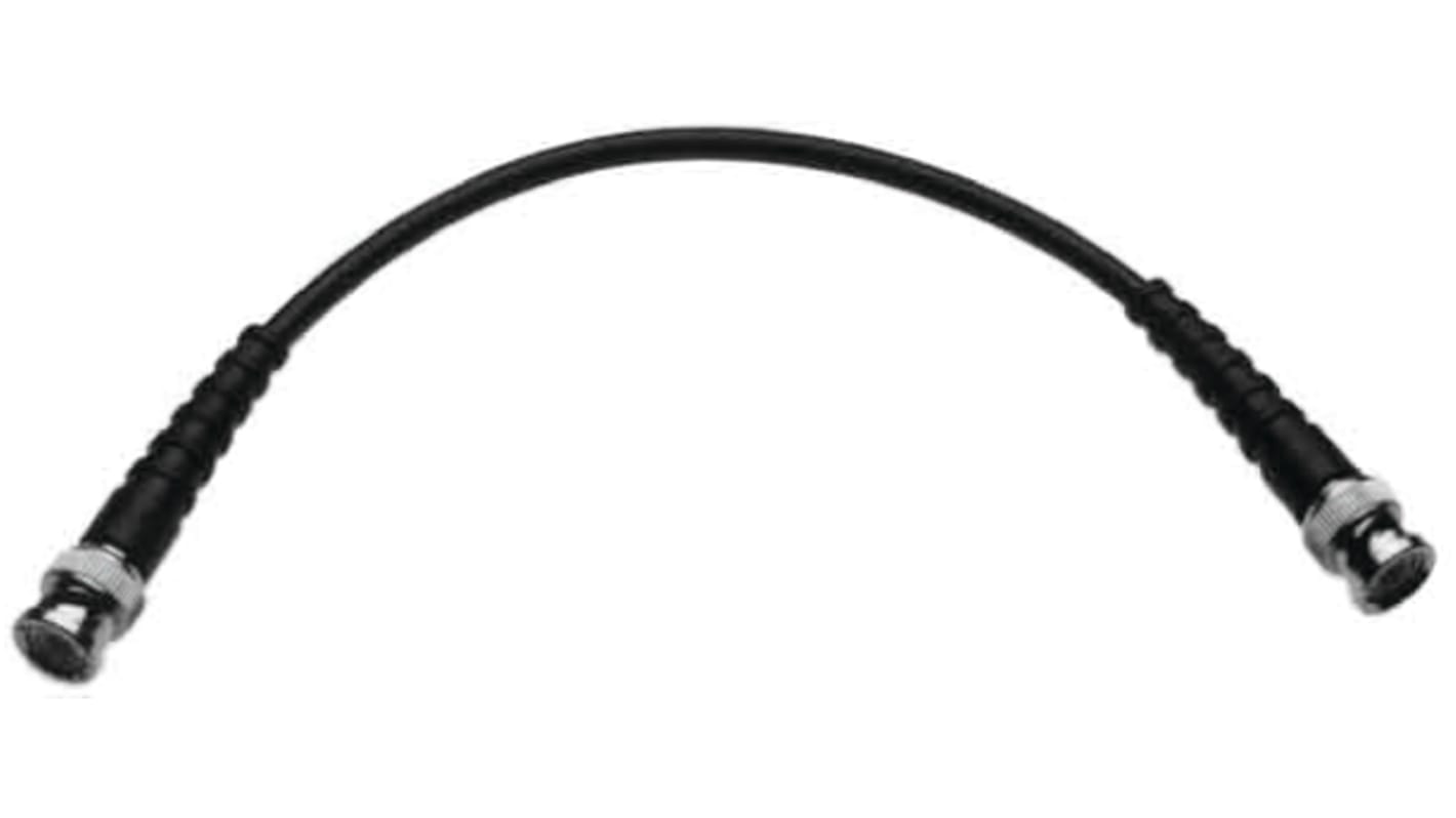 Cable coaxial RG59B/U Telegartner, 75 Ω, con. A: BNC, Macho, con. B: BNC, Macho, long. 750mm