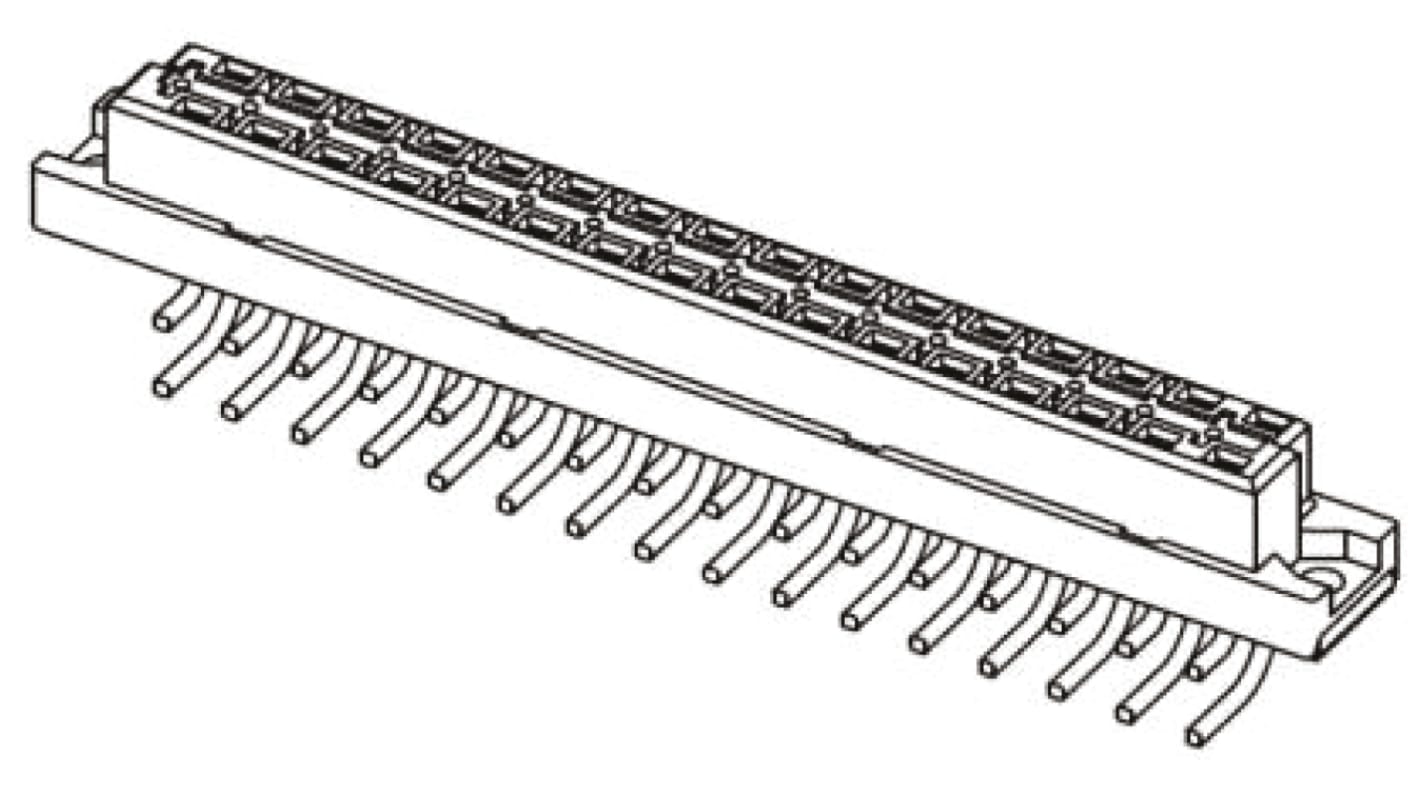 Connettore DIN 41612 HARTING Femmina, , Angolo retto, 32 vie 2 file, terminazione a saldare